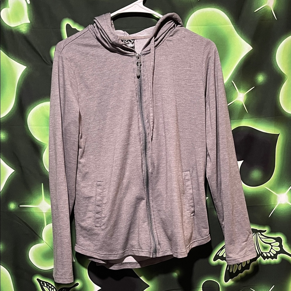 Gray Zip-Up Hoodie